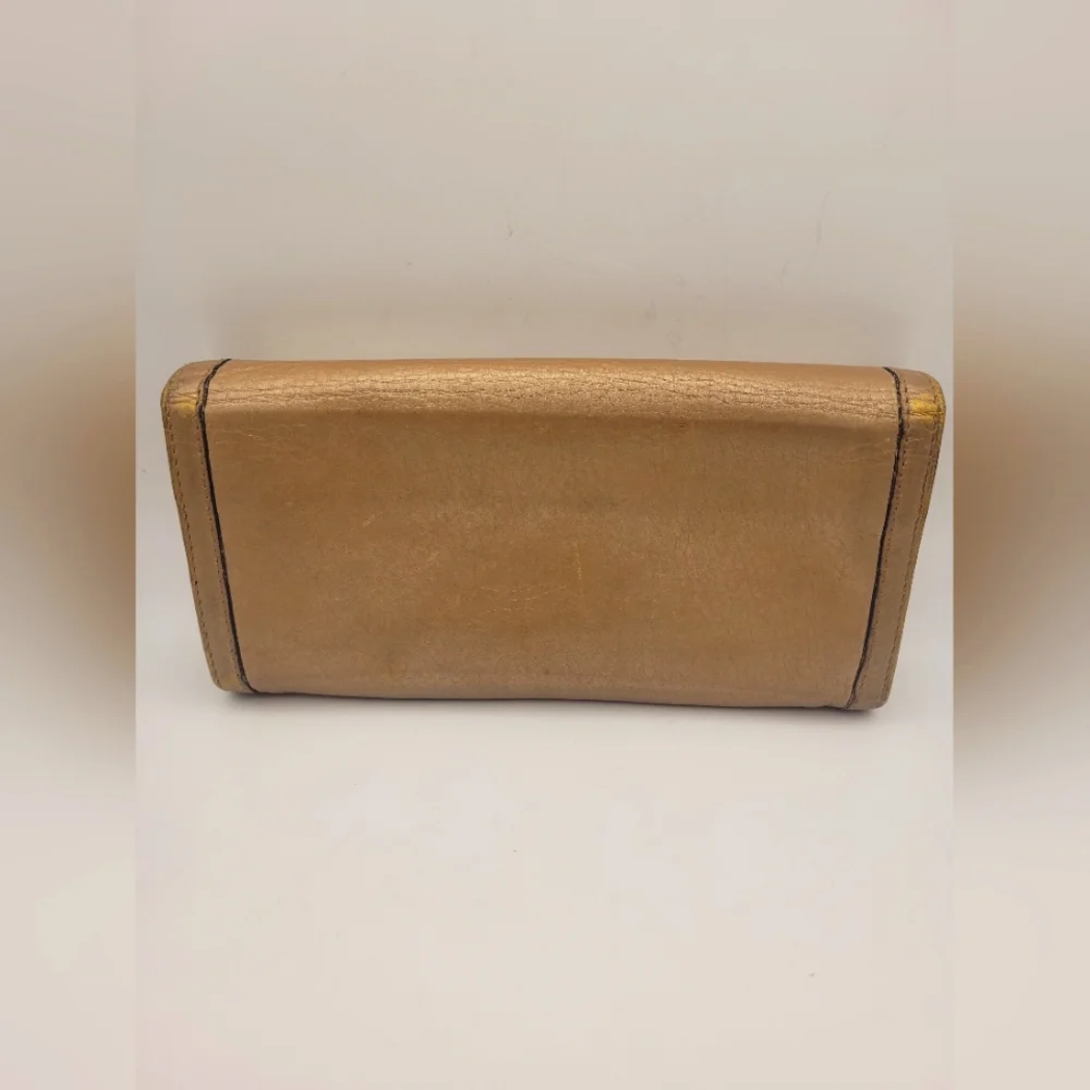 Gucci Brown Leather Interlocking GG Continental Wallet